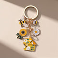 Alloy Bee Insect Series Keychain
